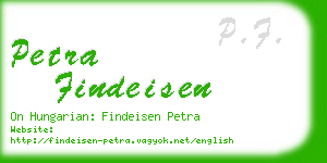 petra findeisen business card